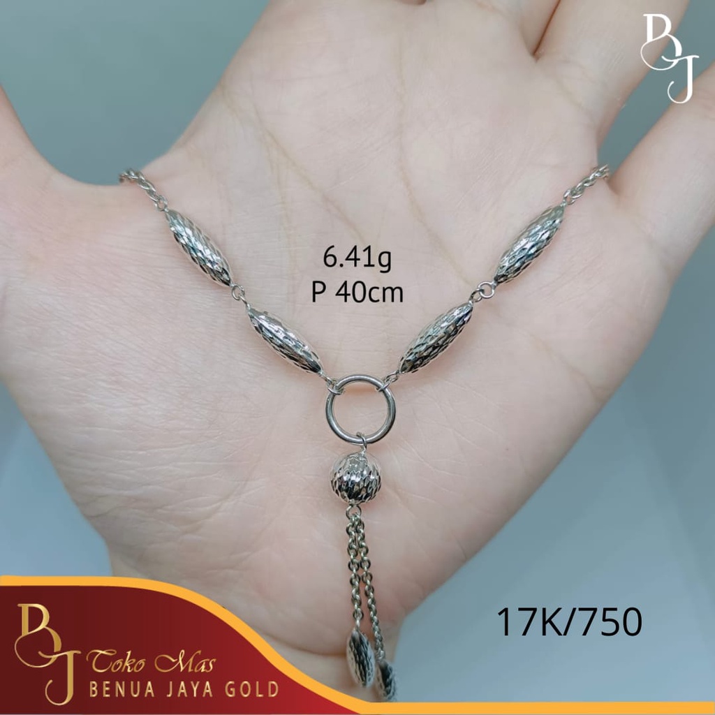 Kalung Olympic Koye Variasi Emas Putih 17K/750