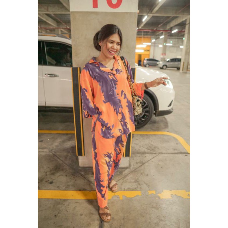 TERMURAH PIYAMA ONESET SETELAN CELANA BAJU TIDUR MAMIBERD - ONFIRE