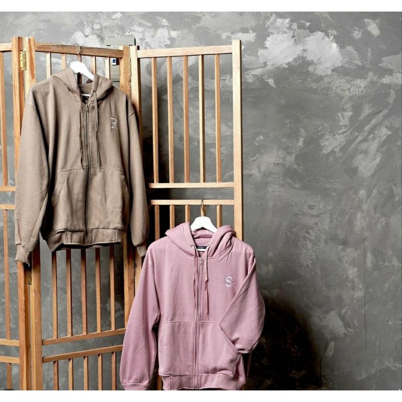 HOODIE ZIPPER RESLETING POLOS COTTON FLEECE