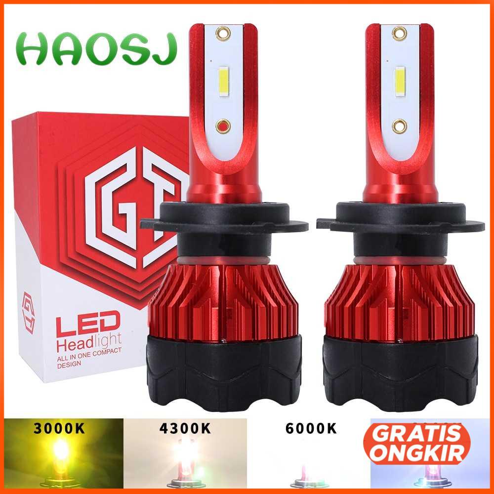 Lampu Mobil LED ZES 12000LM 55W 6000K H4 12V 2 PCS K5