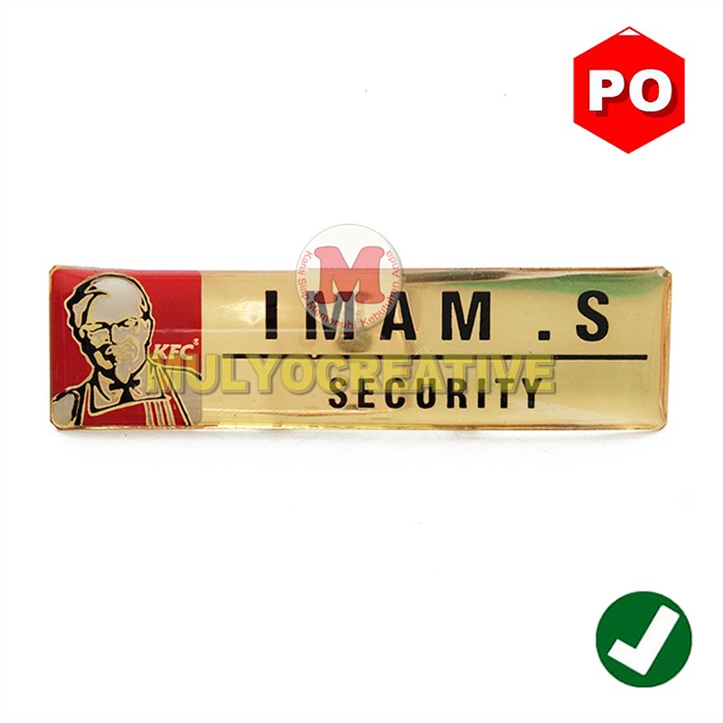 

Papan Nama Dada Peniti Murah - Name Tag Atribut Karyawan Kerja Custom