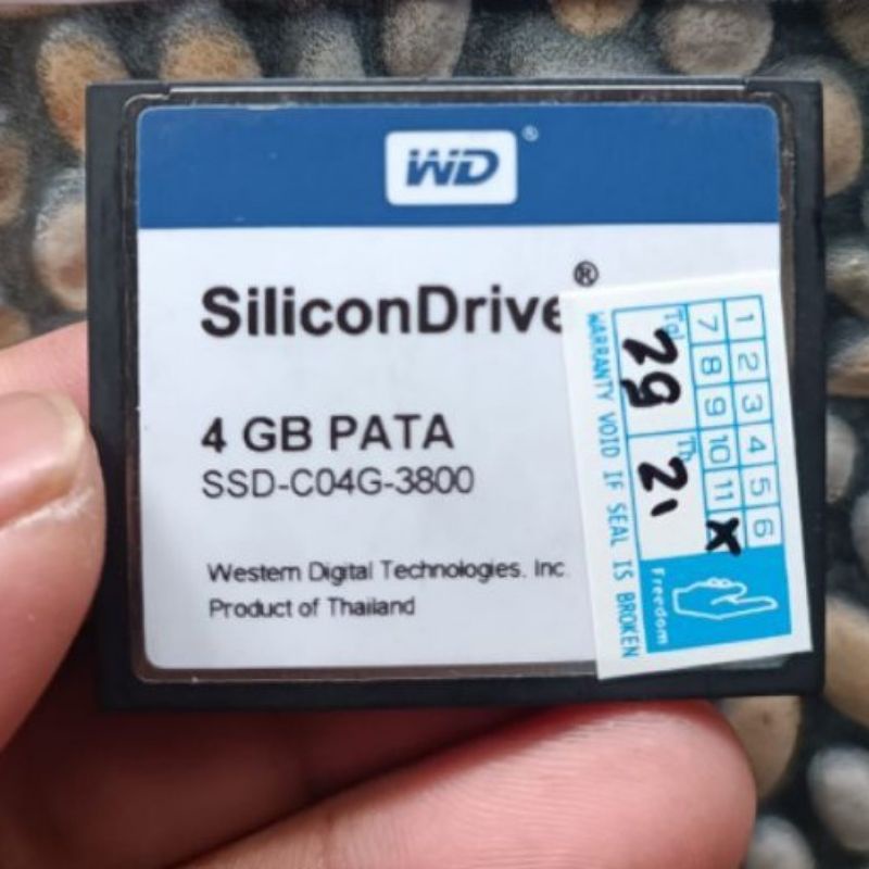 WD SiliconDrive Memory Card Compact Flash CF 4GB industrial