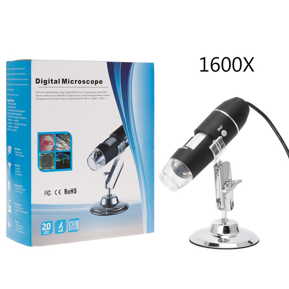 Mikroskop Digital 2MP 1600x 8LED USB 1600x Zoom Digital Microscope