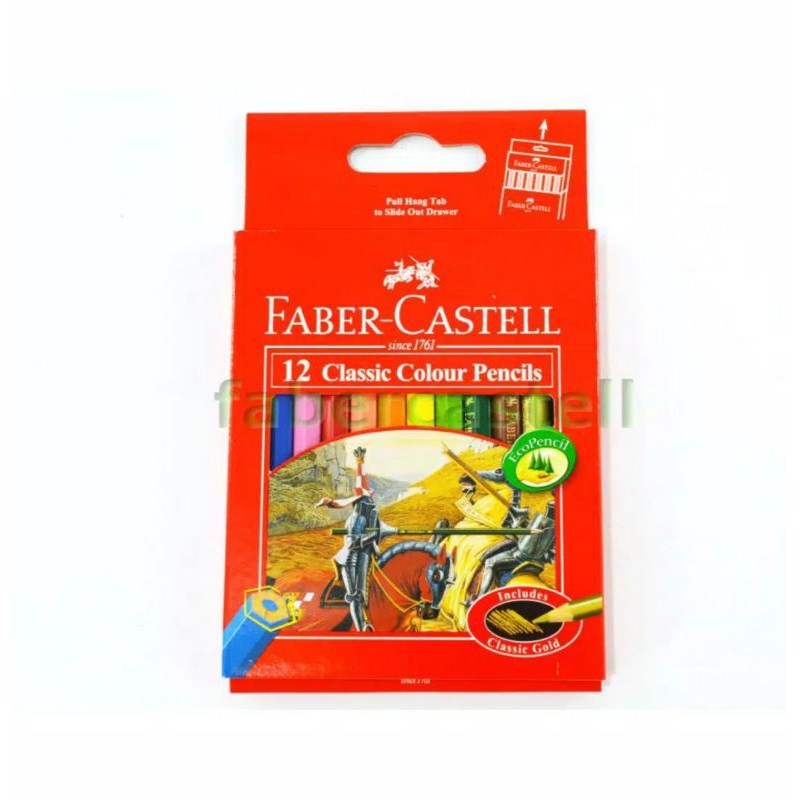 

Pensil Warna FABER CASTELL Classic 12 Warna Pendek
