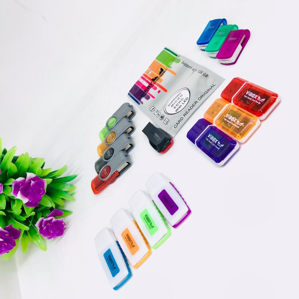 CARD READER MICRO VIBOX &amp; CARD READER MULTY FLECO 4 IN 1 MICRO SD/MINI SD/SDHC