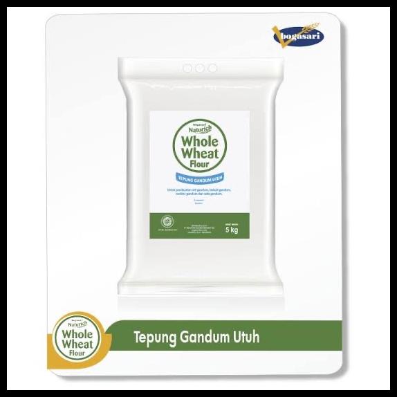 

TERBARUU!! Naturich Bogasari Whole Wheat Flour 5kg PROMO