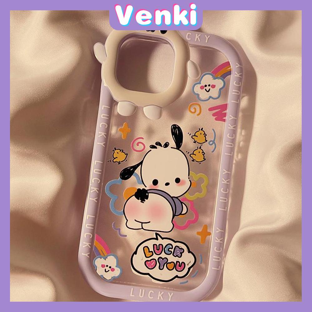 iPhone Case Silicone Soft Case Clear Case Airbag Shockproof Protection Camera Shiny Feel Puppy Cartoon Cute Compatible For iPhone 11 Pro Max 13 Pro Max 12 Pro Max 7Plus xr XS Max