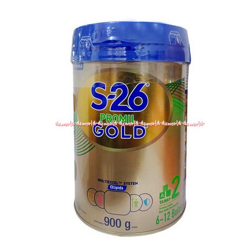 S-26 Promil Gold Tahap 2 Susu Formula 900gr Untuk usia Bayi 6-12 Bulan Kemasan Kaleng