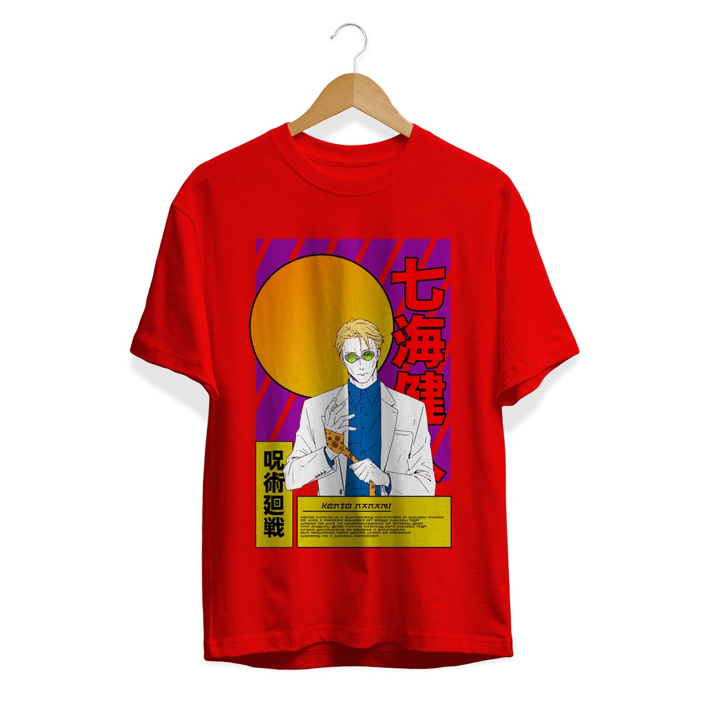 T-SHIRT KAOS ANIME NANAMI GOJOUSATORU JUJUTSU KAISEN ITADORI YUUJI ANIME MANGA