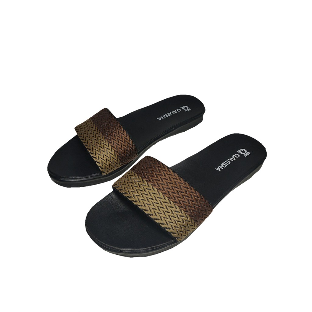 Insyira - Sandal Wanita Selop Turki / Sandal Turki Wanita Non Slip Alas Hitam / Sandal Wanita Lisban