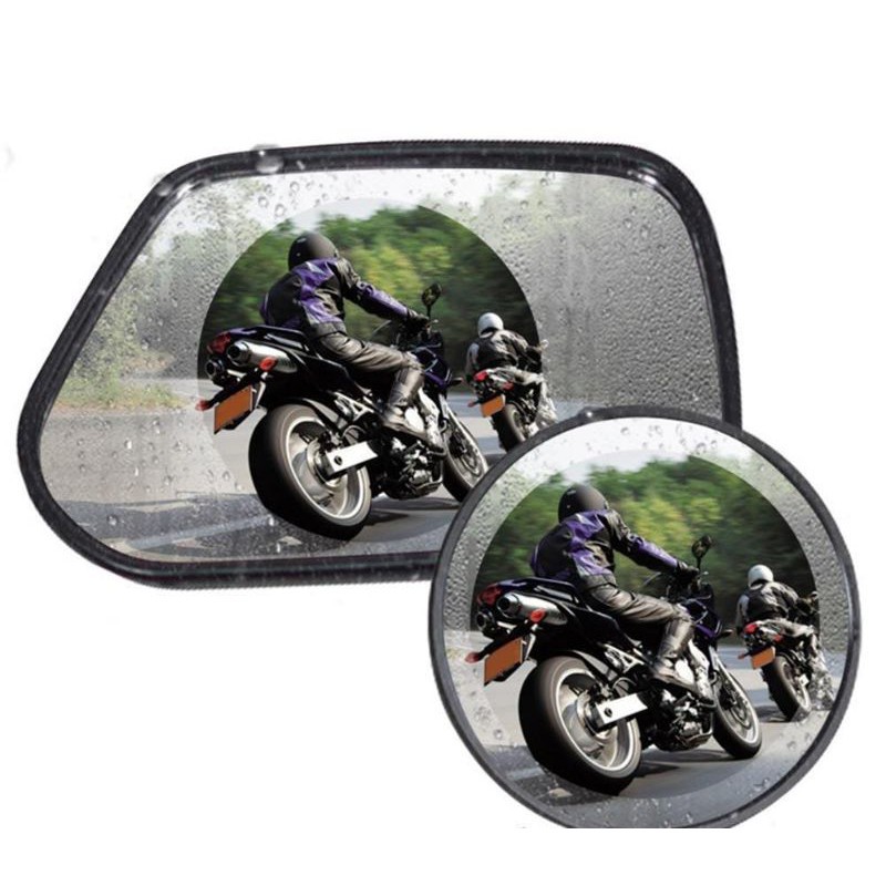 mrcaisen 2pc RAINPROOF FILM stiker anti embun hujan spion motor 10 x10