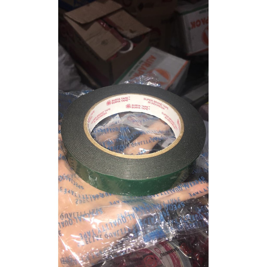 

DOUBLE TAPE BUSA MURAH 1 INCH / 24 MM MREK SURYA TAPE