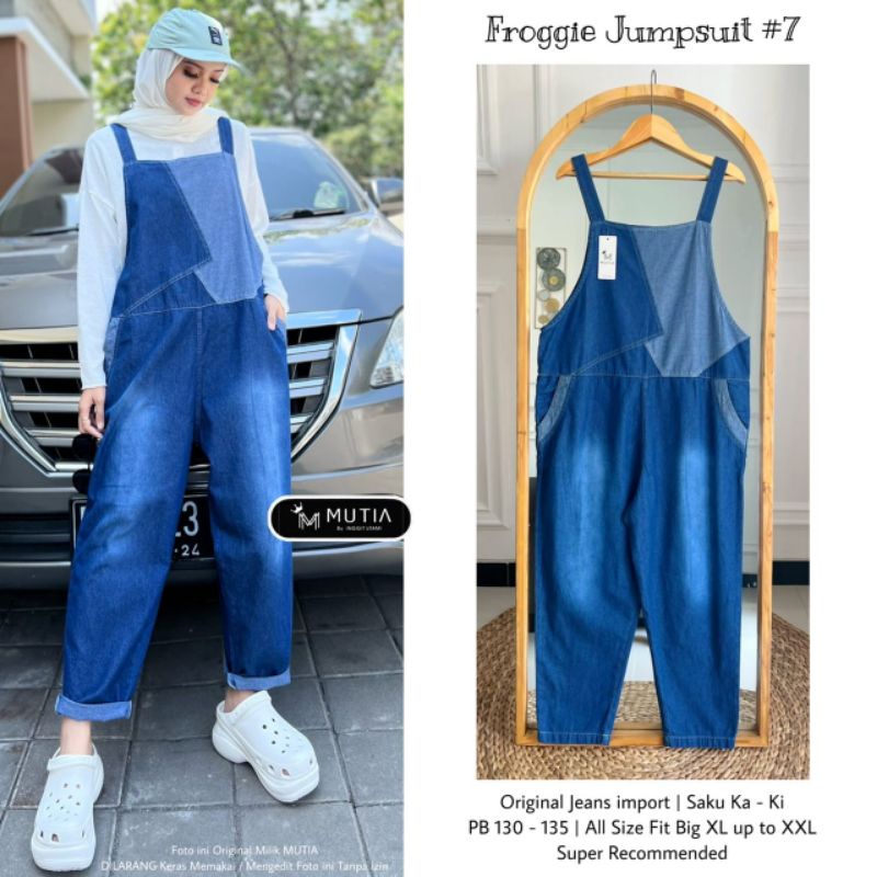 FROGGIE JUMPSUIT #7 BY MUTIA / JUMPSUIT WANITA MUSLIMAH / Baju wanita Kekinian