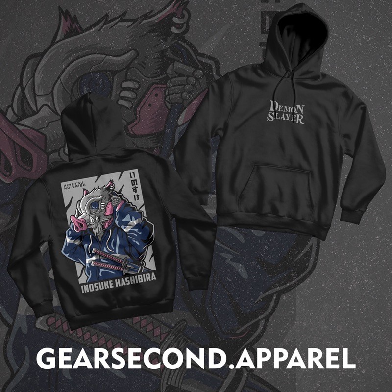 jaket hoodie anime kimetsu no yaiba - Inosuke @gearsecond.apparel
