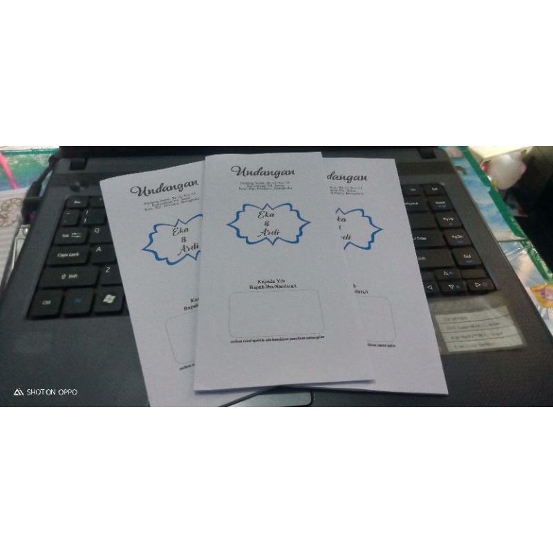 UNDANGAN LIPAT 3, Undangan Lipat Tiga, UNDANGAN LIPAT, Undangan Hvs, UNDANGAN HVS PERNIKAHAN, UNDANG