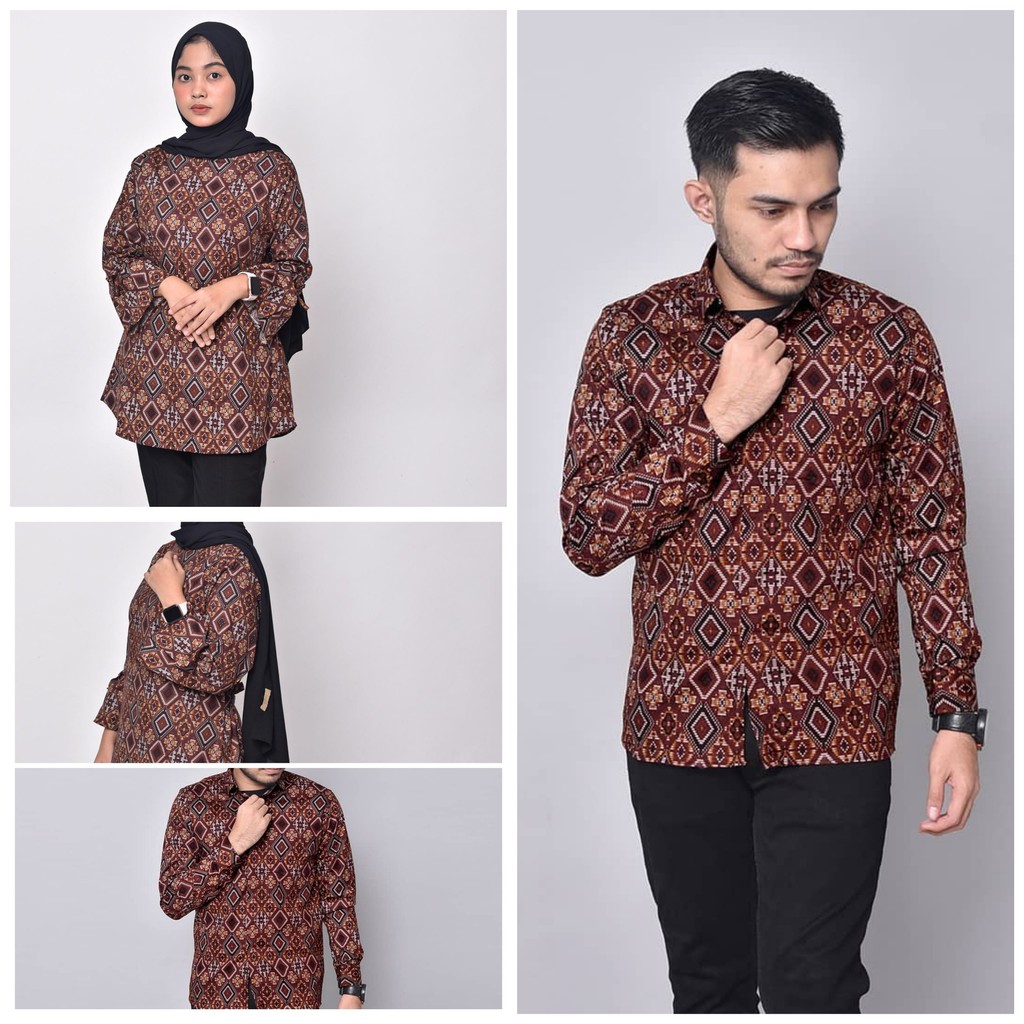 Ameliashop16 BATIK  COUPLE  MODERN CEWEK COWOK DIAMOND 