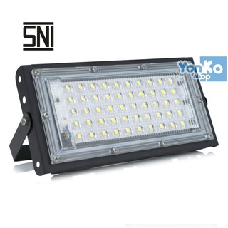 Lampu Sorot LED SMD 50 Watt / Lampu Tembak Floodlight 50w / 50 w SNI DOB