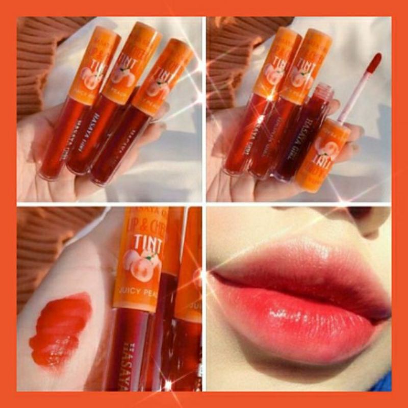 ‼️READY‼️HASAYA GIRL LIPTINT PEACH JUICY PEACH