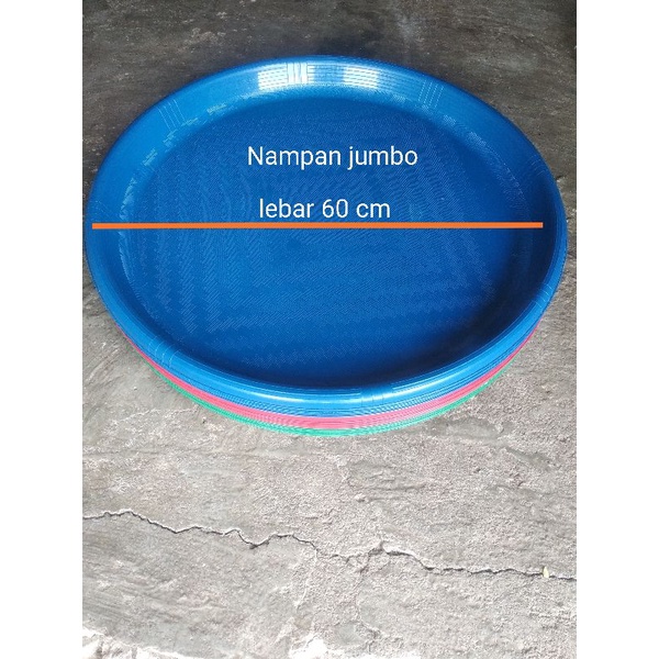 Nampan Plastik Bulat Jumbo Ukuran 60 Cm/Tampah Pelastik Jumbo