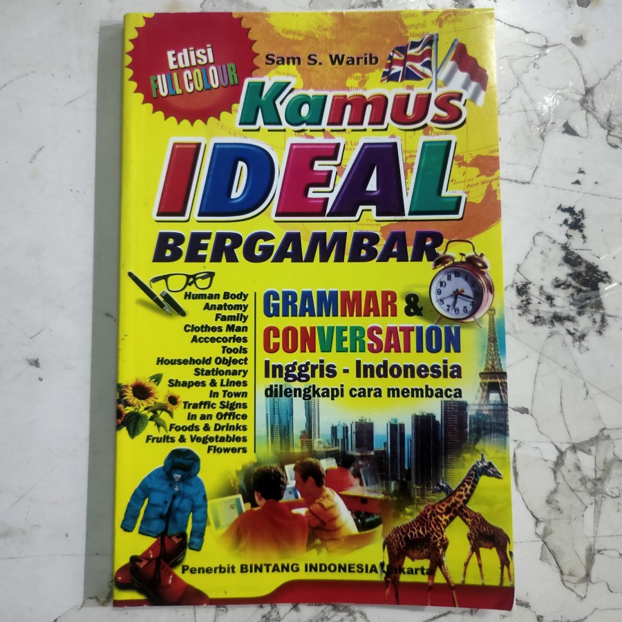 Buku kamus bahasa Inggris ideal bergambar / Buku kamus bahasa inggris