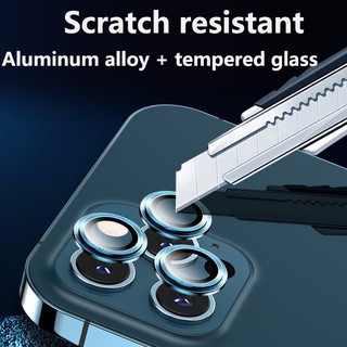 Pelindung Lensa Kamera Tempered Glass Alloy Untuk Iphone 12/12 Pro/12