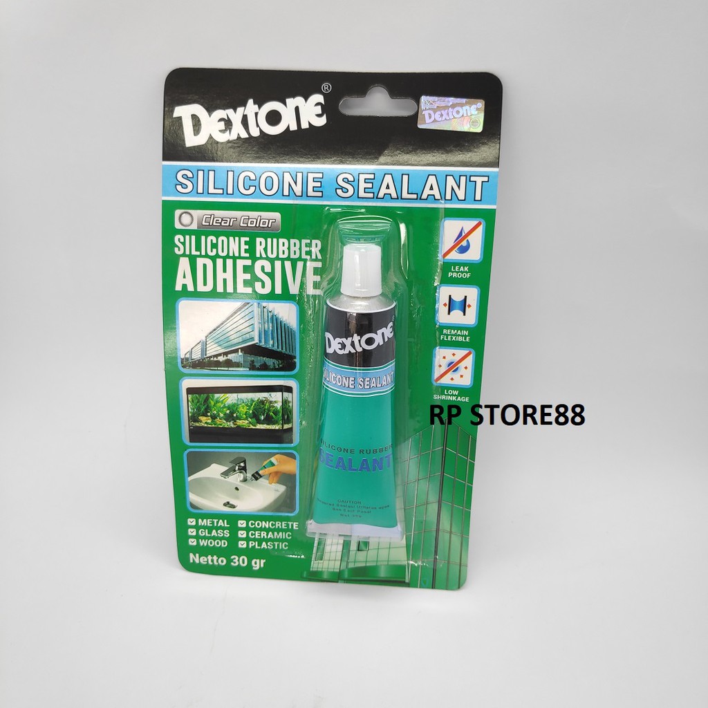 

LEM DEXTONE SILICONE SEALANT KECIL 30G - LEM KACA - LEM AQUARIUM