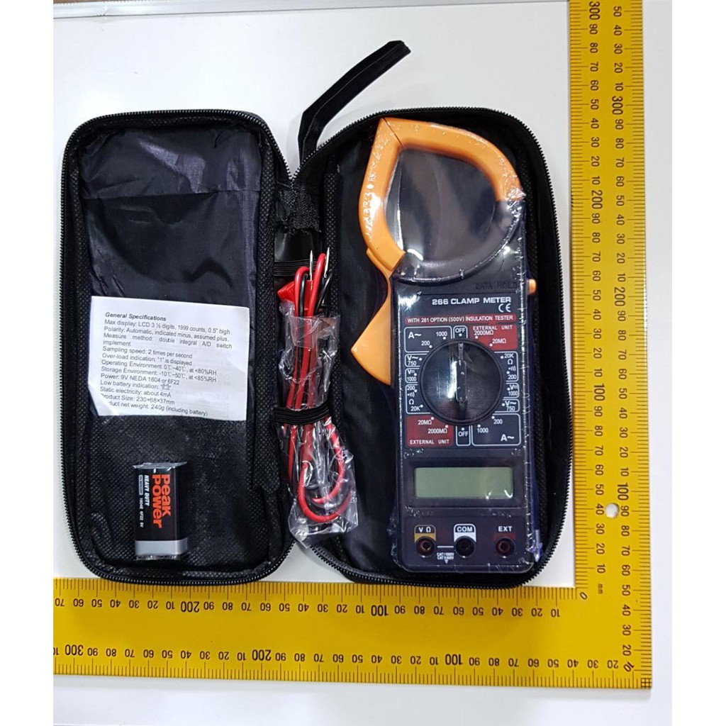 Tang Ampere Multimeter Digital Clamp Meter MY266 Nankai sekelas DT3266L