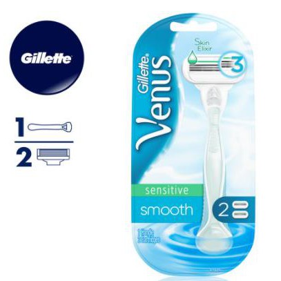 

Gillette Venus Sensitive Smooth Razor 2S Pisau Cukur