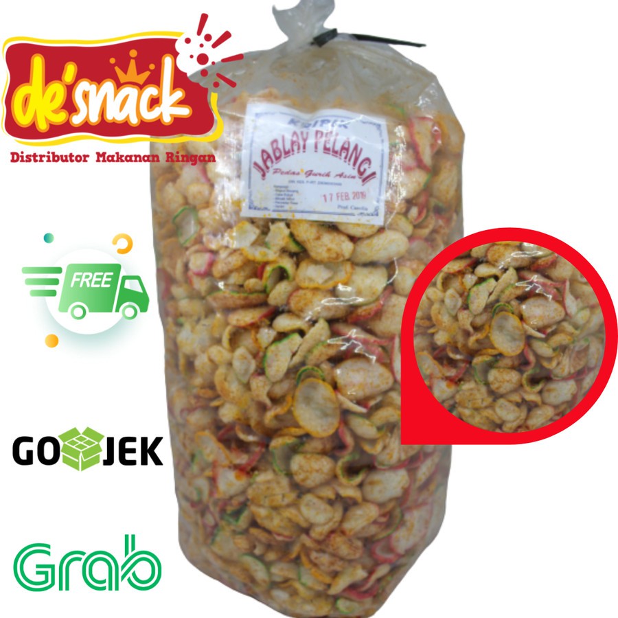 

Distributor/Grosir/Snack/Cemilan /Kerupuk Jablai Pelangi Merk CACCILIA