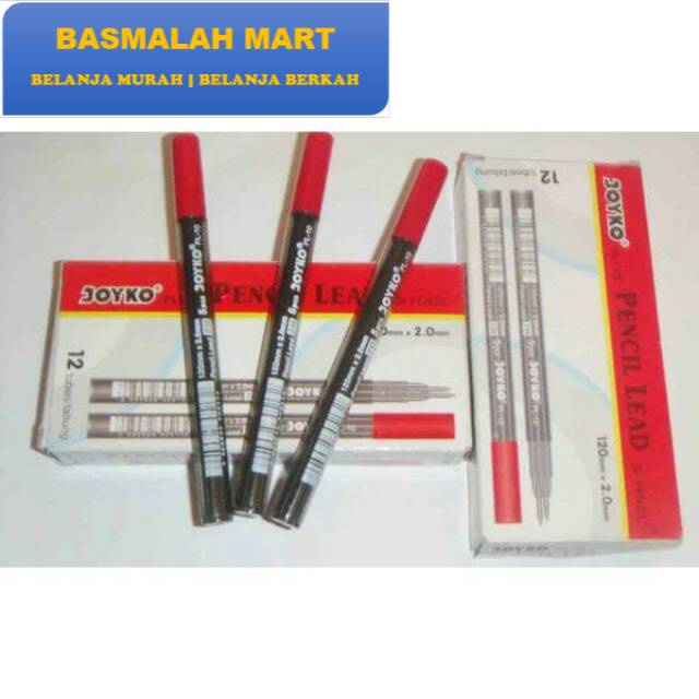 

Isi / Refill Lead Pensil Mekanik Joyko 2B PL - 10 2.0 mm Murah (Ilham Berkah Mart)