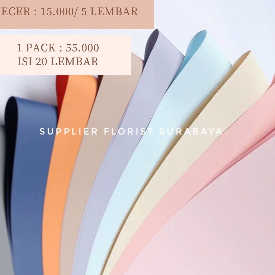 

Diskon KCPZS [ECER PER 5 LEMBAR] KERTAS BUNGA MATTE WARNA SOLID WRAPPING PAPER KERTAS CELLOPHANE BUKET BUNGA WRAP PEMBUNGKUS BUNGA KERTAS KOREA 40 Stock Banyak