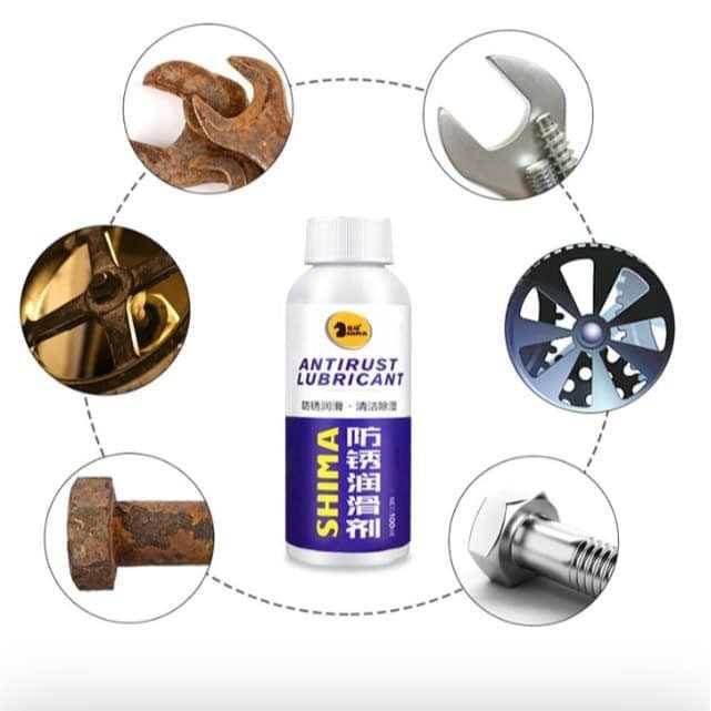 Cairan Pelumas Anti Karat Quick Cleaning Rust 100ml / Penghilang Karat Mobil Knalpot Sepeda Motor Besi Stainless Ori / Cairan Pembersih Karat Kerak Mesin Motor / Anti Karat Semprot Mobil Motor / Penghilang Kerak Panci Wajan  Blok Mesin Motor Kamar Mandi