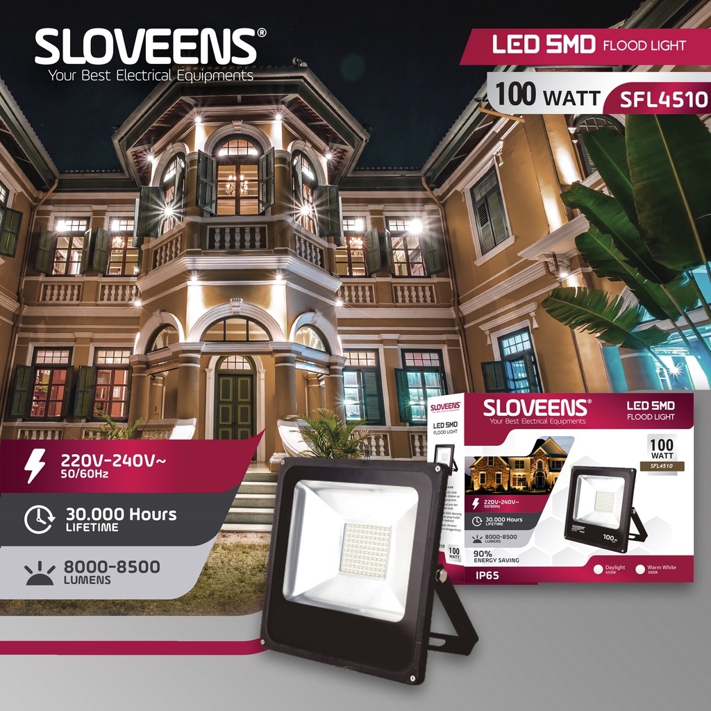 &quot;MULAI DARI 20RB &quot; LAMPU SOROT / TEMBAK LED OUTDOOR ANTI PANAS DAN HUJAN MERK SLOVEENS ORIGINAL IMPORT BER SNI RESMI! 10WATT-400WATT CAHAYA PUTIH&amp;KUNING FREE ONGKIR