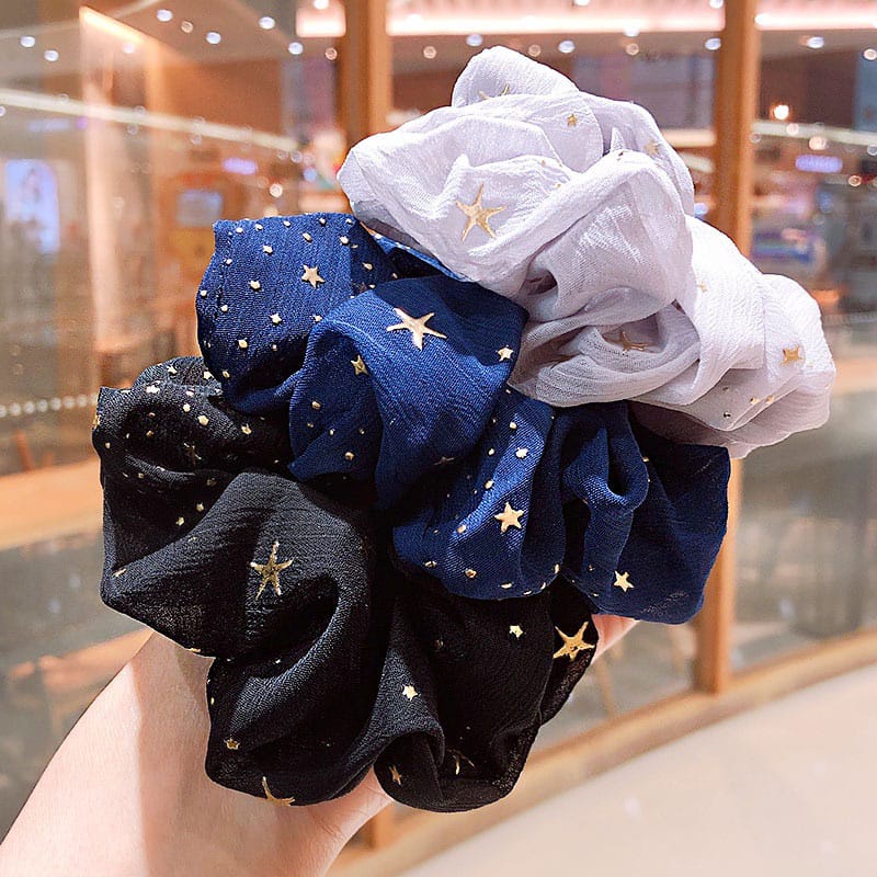 Ikat Rambut Scrunchies Scrunchie Cepolan Rambut Karet Elastis Murah [LO]