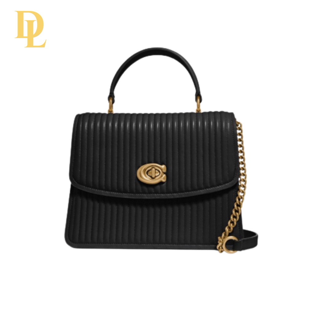 Coach Parker Top Handle With Quilting Black (52666)