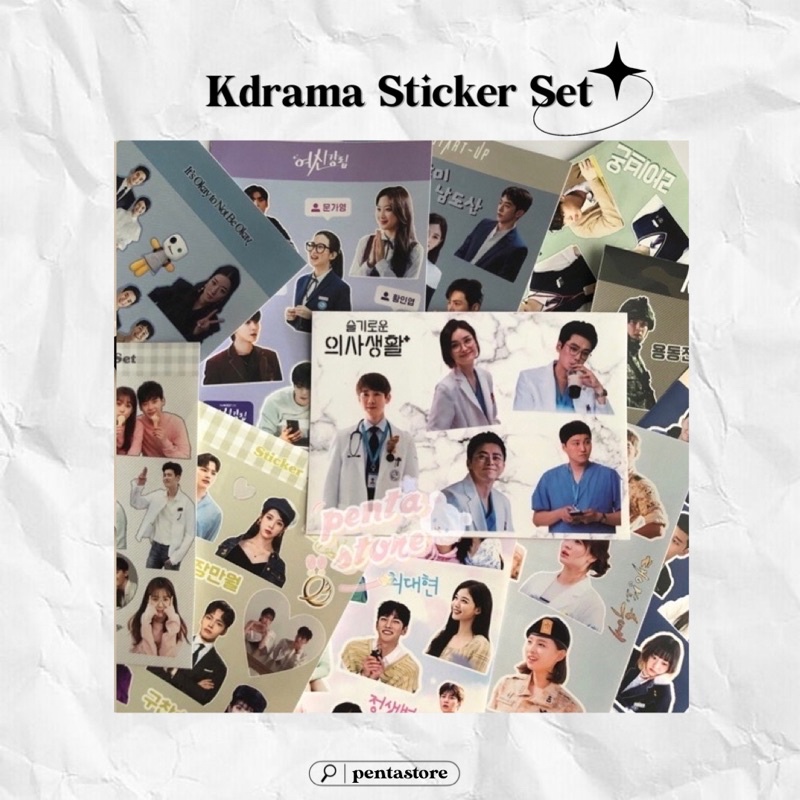 Sticker ⋆ Hospital Playlist True Beauty Start Up Racket Boys Run On Crash Landing on You Hotel Del L