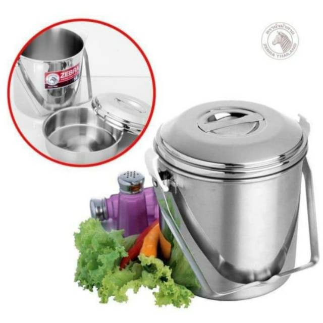 Zebra Loop Handle Pot 12 cm (151612) / Rantang Tunggal / Rantang Lood 

Bahan
Stainless Steel