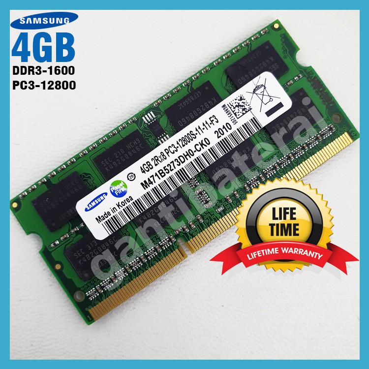 Sodimm 4gb ram ddr3 pc3 12800 ddr3-1600