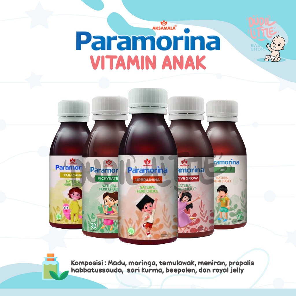 Paramorina Vitamin Herbal Anak Terlambat Bicara Penambah Nafsu makan Dan Terlambat Jalan