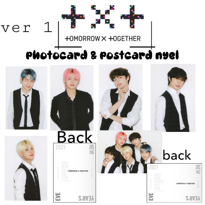 [ready stok] PHOTOCARD TXT NYEL POSTCARD TXT NYEL NEW YEAR EVE LIVE