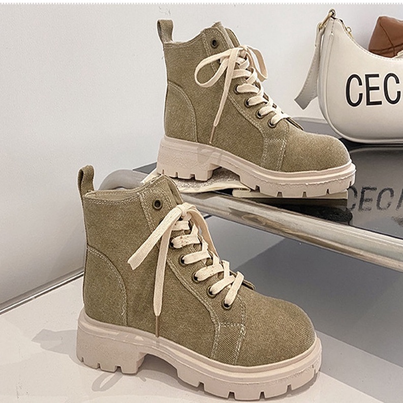 [ ORIGINAL IMPORT ] Sepatu Boots Korea Wanita Import Boots Jeans Premium Quality SI 159