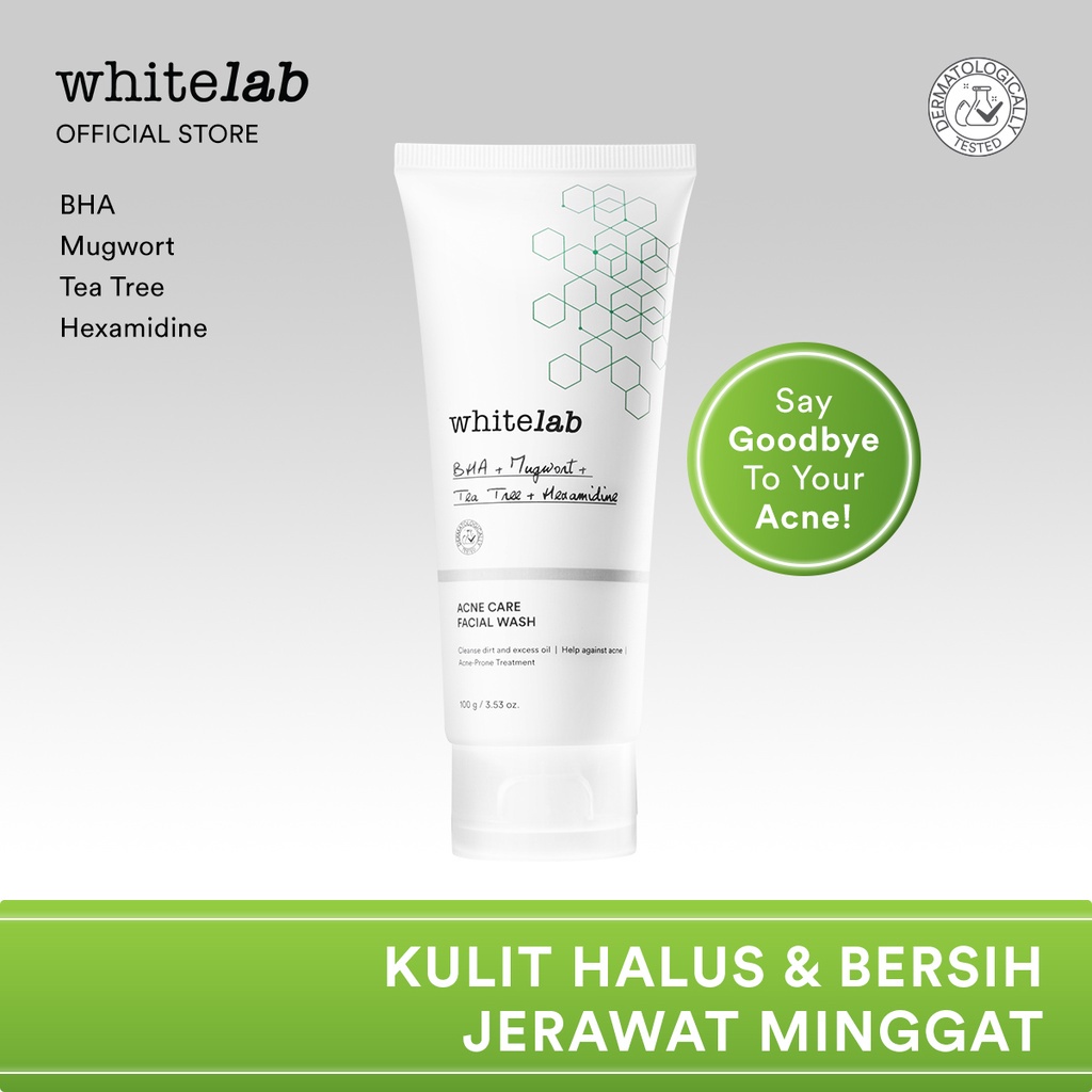 WHITELAB Facial Wash Cleanser - - Acne Care Facial Wash - Brightening Wash - pH-Balanced Facial Cleanser 100ml
