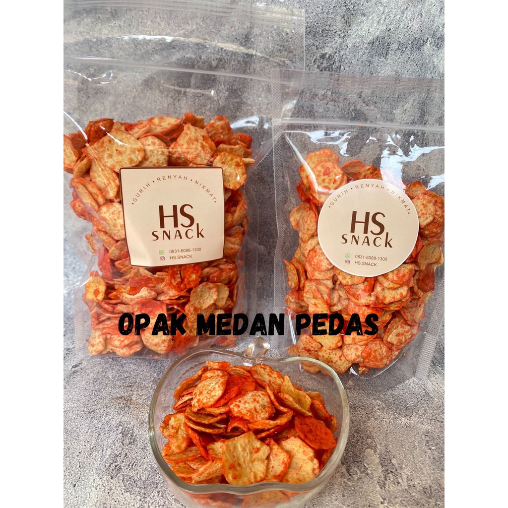 

HS snack - OPAK MEDAN PEDAS - SNACK TERLARIS / MAKANAN RINGAN / CEMILAN