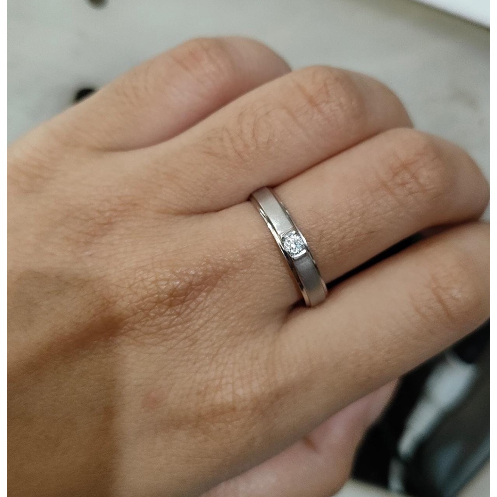 Cincin nikah Emas 17K - 1 Pasang 4 gr Kadar 750 - 99