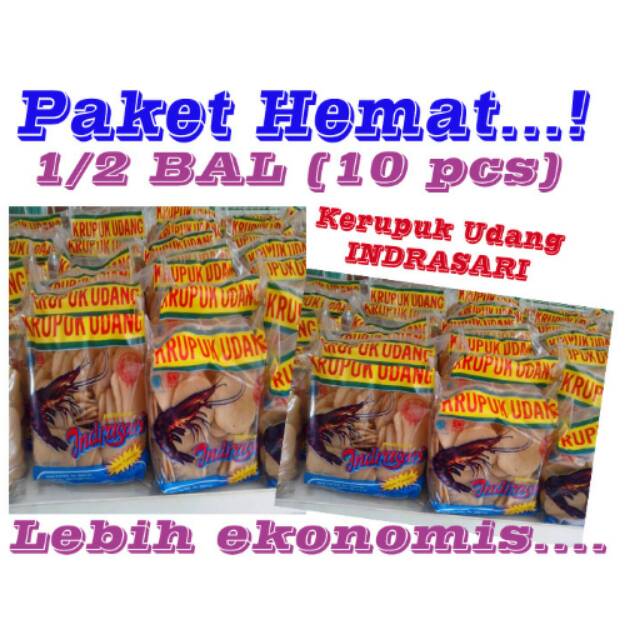 

HEMAT...! KERUPUK UDANG INDRASARI 1/2 BAL