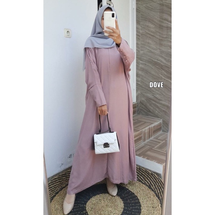 S_G Kaftan Polos Rayon Twill Terbaru / Gamis Polos Rayon Lengan Kancing