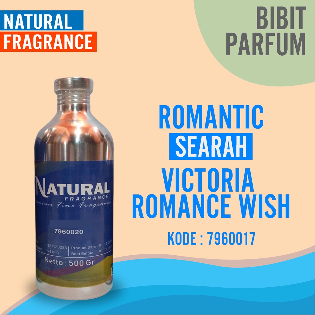 Bibit Parfum Murni Victoria Romance Wish - Romantic Natural Fragrance Ukuran 1 Liter Segel Pabrik