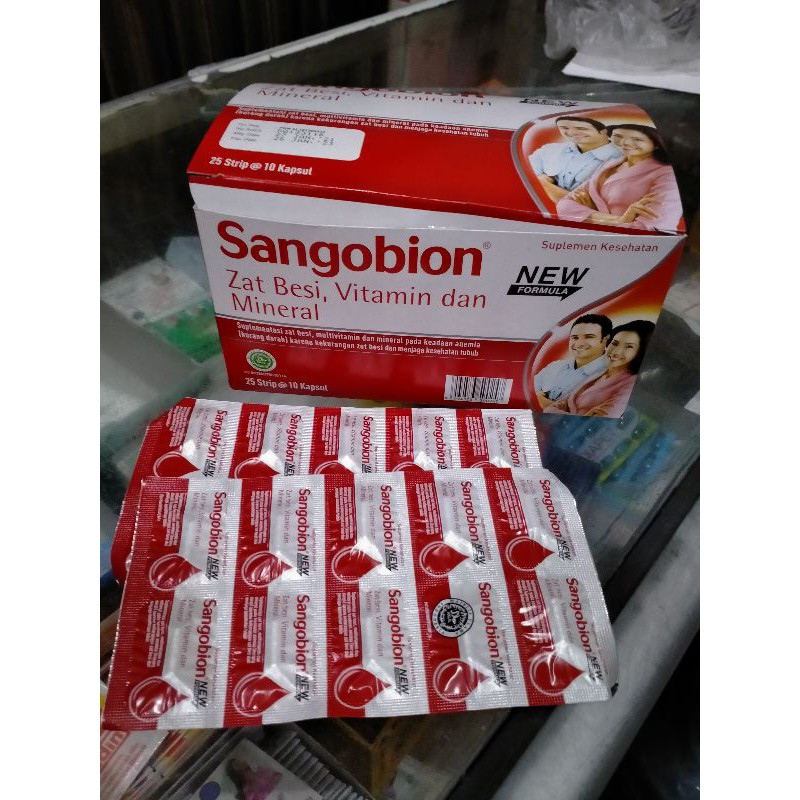 Sangobion tablet isi 10tablet.