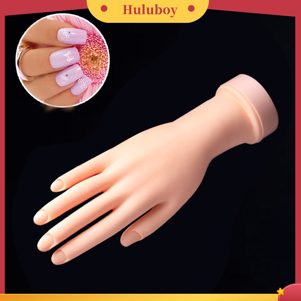 Huluboy Huluboy♡ Model Tangan Bahan Karet PVC Super Lembut Untuk Latihan Manicure