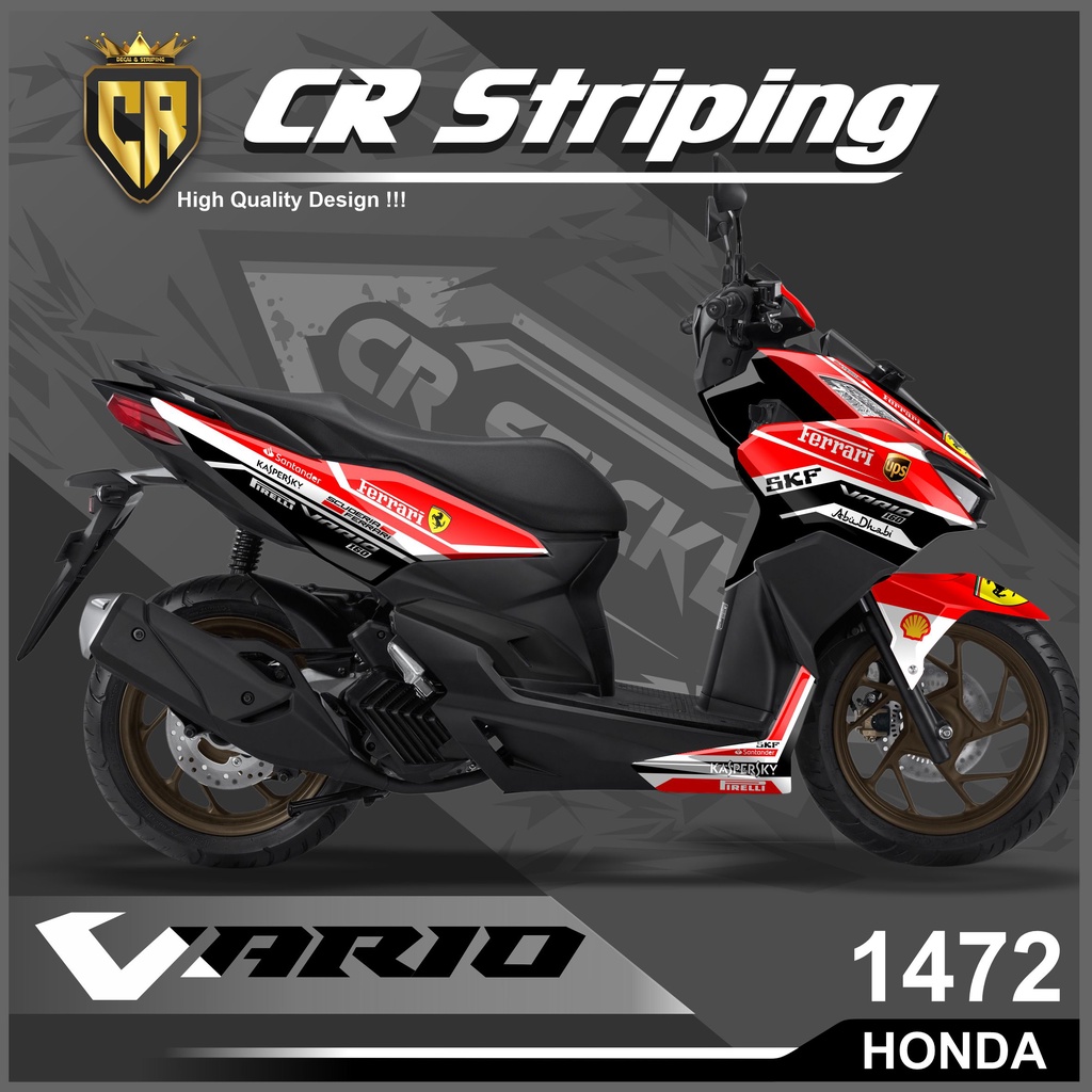 Decal Sticker Honda Vario 160 New Fullbody 2022 - Aksesoris Sepeda Motor Stiker Variasi Vario 160 20